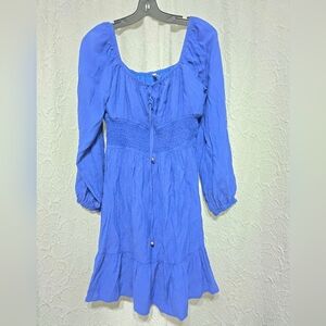 Dokotoo Blue Women's Dress Peasant Style Medium